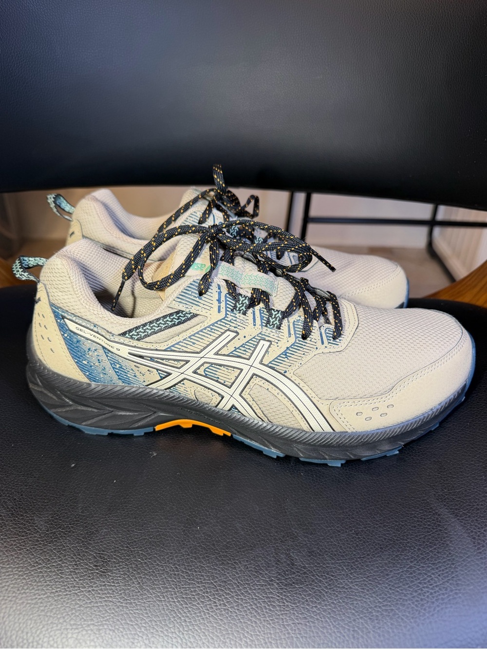 Men's Asics Gel Venture 9 Feather Grey Trail Terrain Shoes Sonoma Scram Sz 8.5